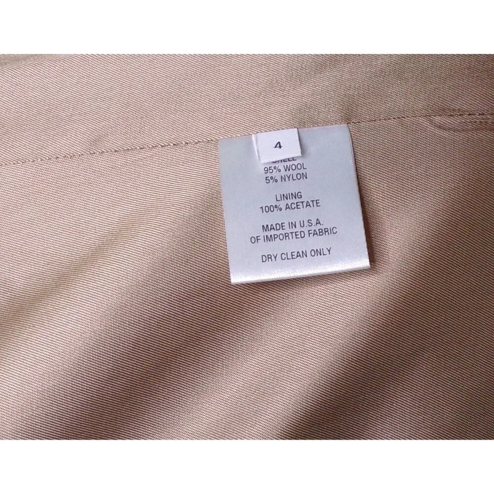 🆕FLEURETTE Wool Stand Collar Car Coat Currant 4 - Picture 9 of 12